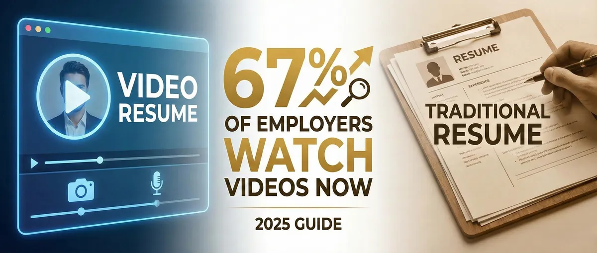 Video Resume vs Traditional Resume: Why 67% of Employers Watch Videos Now (2025 Guide)